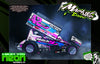 'Neon Series IV' Customizable Graphics Wrap Kit For Team GFRP Weapon Sprint Midget Hustler Assault JACK Paradigm Body | Darkside Studio Arts LLC.