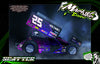 'Scatter' Custom Graphics Kit for McAllister Sprint Cars – Port Royal, Placerville, Velocity, Mercer - Darkside Studio Arts LLC.