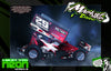 'Neon Series III' Customizable Graphics Wrap Kit For Team GFRP Weapon Sprint Midget Hustler Assault JACK Paradigm Body - Darkside Studio Arts LLC.