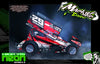 'Neon Series II' Customizable Graphics Wrap Kit For Team GFRP Weapon Sprint Midget Hustler Assault JACK Paradigm Body | Darkside Studio Arts LLC.