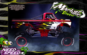'Need For Speed' Accessory Hop Up Body Wrap Skin Kit Fits Primal Rc Mega Monster Truck *Now Available!* - Darkside Studio Arts LLC.