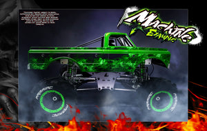 'Hell Ride' Accessory Hop Up Body Wrap Skin Kit Fits Primal Rc Mega Monster Truck *Now Available!* - Darkside Studio Arts LLC.