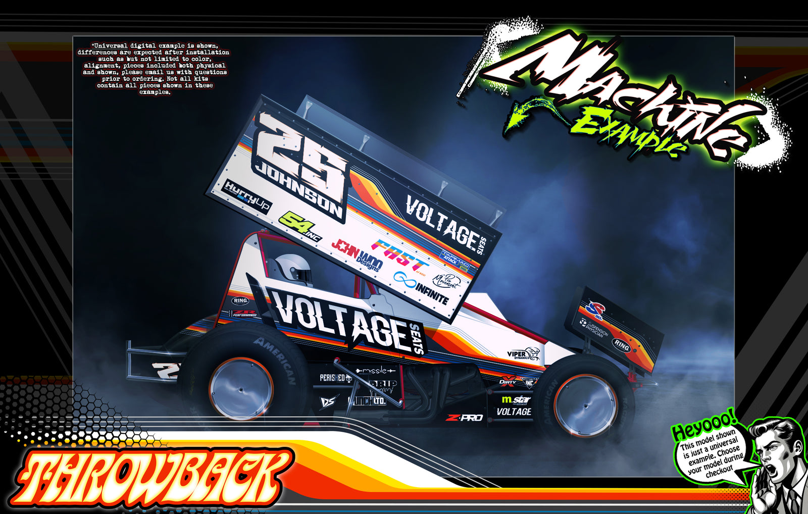 Custom Wraps, Skins, Graphics & Decal Kits for 1RC Racing Bodies | Dar ...