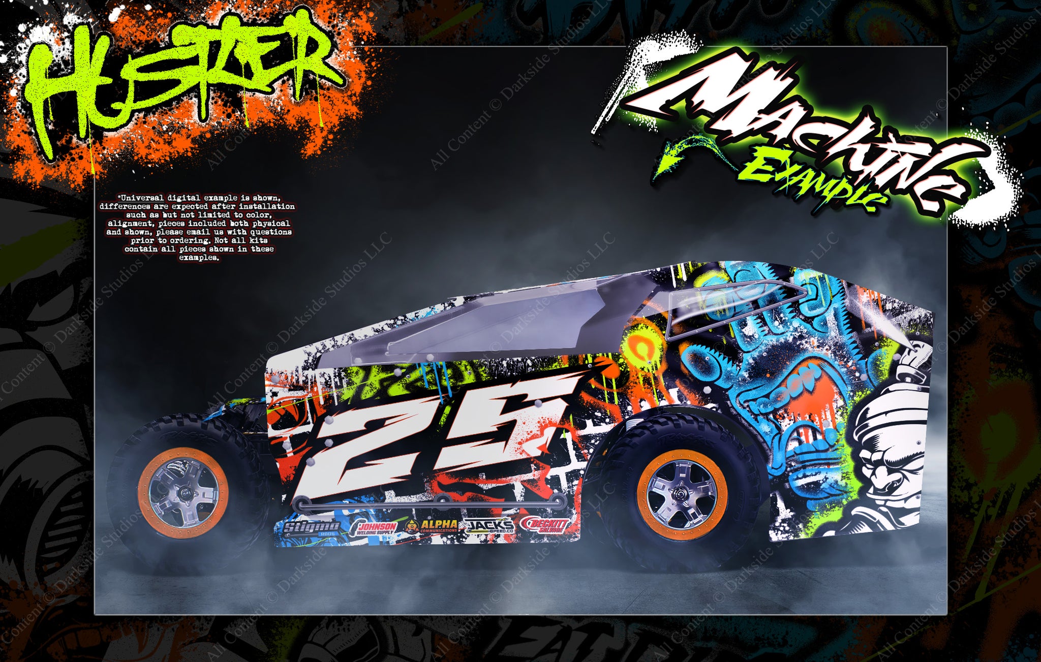 'Hustler' Themed Graphics Wrap Kit Fits GT Bodies® | Bandit | HackFab ...