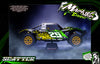 'Scatter' Themed Graphics Kit Fits 30° North Big Flex Body | Losi® 5IVE-T | King Motor | Rovan | Darkside Studio Arts LLC.