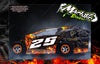 'Hell Ride' Customizable Graphics Wrap Skin Kit Fits JBody RC Mudboss / Mini Mudboss / Crate Late Model | Darkside Studio Arts LLC.
