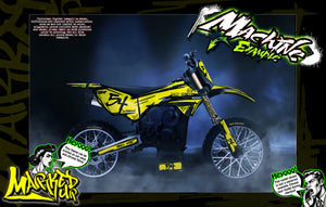 'Marked Up' Customizeable Graphics Kit Fits Losi ProMoto-MX Hop-Up Parts - Darkside Studio Arts LLC.