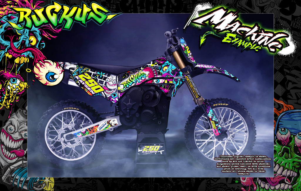 'Ruckus' Customizeable Graphics Kit Fits Losi ProMoto-Supermoto MX Hop-Up Parts Accessories | Darkside Studio Arts LLC.