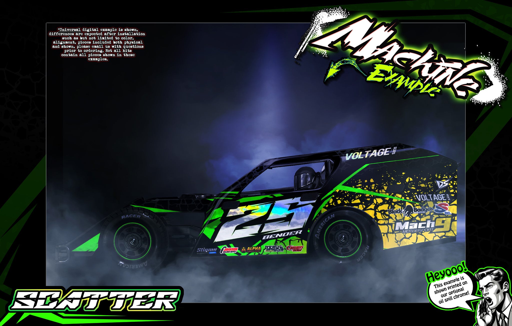 Custom Aftermarket Graphics and Wraps for Traxxas Modified & Late Mode ...