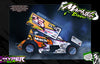 'Hyper' Themed Graphics Wrap Kit Fits Losi® 22S Sprint Car | Pro-Line Lightweight Body | Darkside Studio Arts LLC.