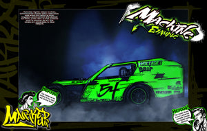 'Marked Up' Customizable Wrap Skin Graphics Fits Traxxas Slash Mudboss Modified Dirt Oval - Darkside Studio Arts LLC.