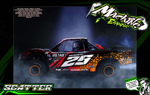 'Scatter' Purple Hop-up Skin Wrap Graphics Kit Fits Traxxas UDR Unlimited Desert Racer OEM Body & Cage - Darkside Studio Arts LLC.