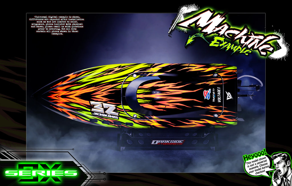 'Series 9X' Themed Graphics Skin Kit Fits Oxidean Marine Mini-Dom Dominator Animal Cat I & II | Darkside Studio Arts LLC.