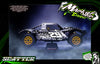'Scatter' Themed Graphics Kit Fits 30° North Big Flex Body | Losi® 5IVE-T | King Motor | Rovan | Darkside Studio Arts LLC.