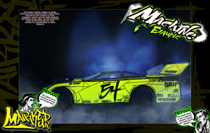 'Marked Up' Customizable Wrap Skin Graphics Fits JConcepts L8 Night, Monte Carlo, L8D Decked, SR10 Chevy Camaro - Darkside Studio Arts LLC.