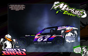 'Dirty Bird' Customizable Wrap Skin Graphics Fits Traxxas Slash Mudboss Modified Dirt Oval - Darkside Studio Arts LLC.