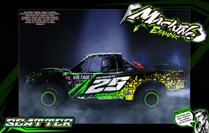 'Scatter' Purple Hop-up Skin Wrap Graphics Kit Fits Traxxas UDR Unlimited Desert Racer OEM Body & Cage - Darkside Studio Arts LLC.