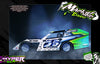 'Hyper' Customizable Wrap Skin Graphics Fits Sippel LM22 Desperado, LM26 Kingslayer, 22 Gunslinger, Mark 8, Mark 9 & Mark 10 Late Model & Modified Dirt Oval | Darkside Studio Arts LLC.