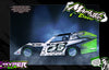 'Hyper' Customizable Wrap Skin Graphics Fits Sippel LM22 Desperado, LM26 Kingslayer, 22 Gunslinger, Mark 8, Mark 9 & Mark 10 Late Model & Modified Dirt Oval | Darkside Studio Arts LLC.