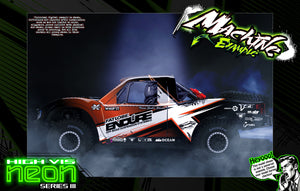 'Neon Series III' Acid Green Fluorescent Wrap Aftermarket Hop-up Kit Fits Traxxas UDR Unlimited Desert Racer OEM Body & Cage - Darkside Studio Arts LLC.