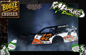 'Booze Cruiser' Customizable Wrap Skin Graphics Fits Traxxas Slash Mudboss Modified Dirt Oval - Darkside Studio Arts LLC.