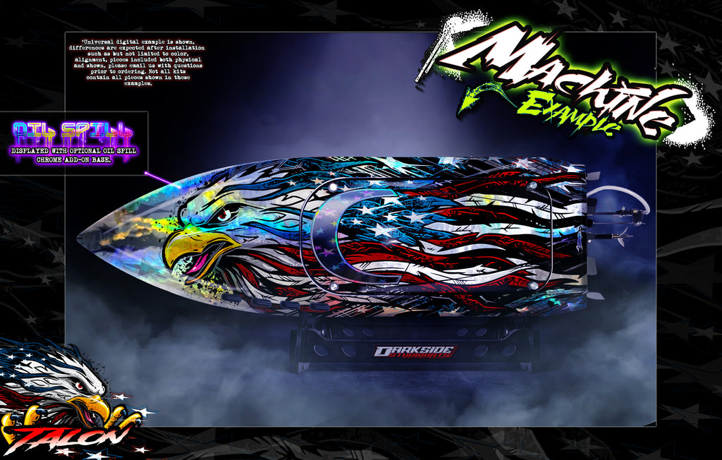 'Talon' Themed Graphics Skin Kit Fits Pro Boat Jetstream Recoil Veles Impulse Shockwave Sonicwake Zelos BlackJack React UL19