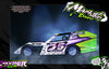 'Hyper' Customizable Wrap Skin Graphics Fits Sippel LM22 Desperado, LM26 Kingslayer, 22 Gunslinger, Mark 8, Mark 9 & Mark 10 Late Model & Modified Dirt Oval | Darkside Studio Arts LLC.