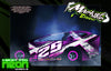 'Neon Series III' High Vis Fluorescent Decal Skin Fits JBody RC Mudboss / Late Model Graphics Graphics | Darkside Studio Arts LLC.