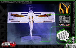 'Series 11P' FusionX Universal Aftermarket Graphics Sticker Decal Sheet Suitable For E-Flite, Hangar 9, FMS, Volantex, RC Planes - Darkside Studio Arts LLC.