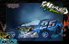 'Bassin' Customizable Decal Skin Kit Fits Excelerate Mudboss Body #XCE-0500 Graphics Wrap | Darkside Studio Arts LLC.