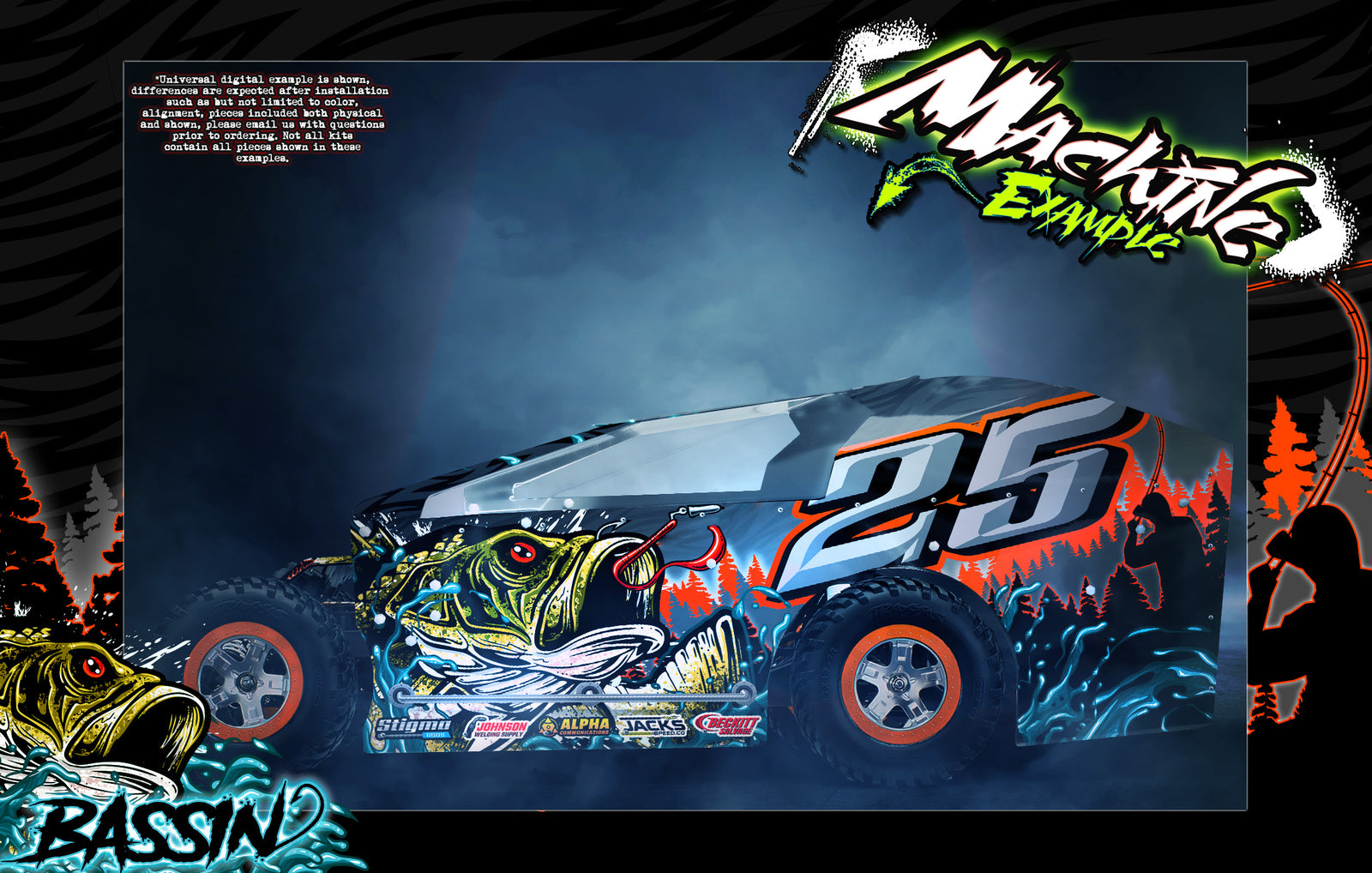 Rc Wraps Aftermarket RC Graphics Wraps & Decals for Salvas Mudboss® | Darkside ...