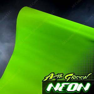 Add-On -Rider Number Cut-Out Overlay- ( Neon Acid Green ) - Darkside Studio Arts LLC.