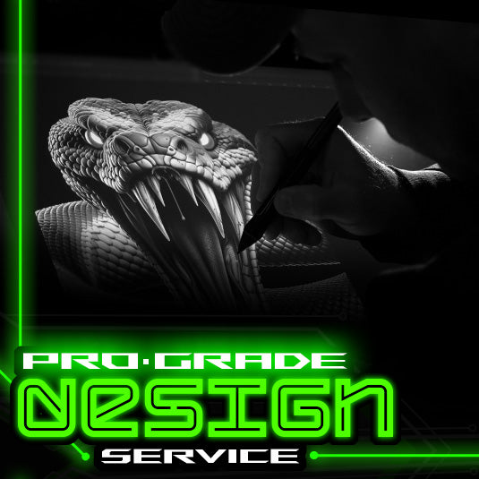 'Fully Custom Series' Premium — Full Custom Design Graphics Wrap Skin Kit For Traxxas Modified / Late Model | Darkside Studio Arts LLC.