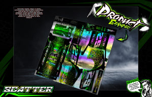 'Scatter' Customizable Wrap Decal Skin Kit Fits Phoenix Performance RC Mudboss Lexan Body - Darkside Studio Arts LLC.