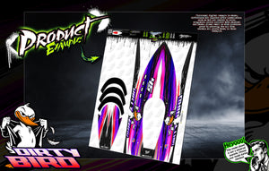 'Dirty Bird' Themed Graphics Skin Kit Fits Pro Boat Super Sonicwake 8s Hull and Cap - Darkside Studio Arts LLC.