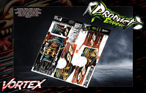 'Vortex' Customizable Wrap Decal Skin Kit Fits Phoenix Performance RC Mudboss Lexan Body - Darkside Studio Arts LLC.