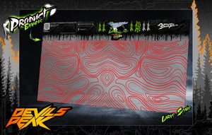 'Devils Peak' T.T.F. (Trim To Fit) Topographic Line Contours for Rock Crawl RC Trucks Fits Axial Traxxas Redcat and more! - Darkside Studio Arts LLC.