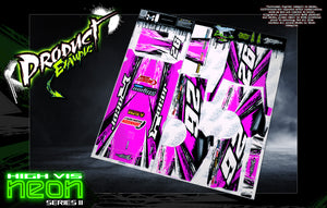 'Neon Series II' High Vis Neon Customizable Decal Skin Kit For Salvas Mudboss Traxxas Slash Dirt Oval Short Course Racing - Darkside Studio Arts LLC.