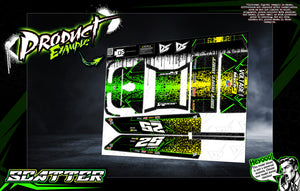 'Scatter' Customizable Wrap Skin Graphics Fits Shark RC RC 1/10  Buggy Street Stock Bull Shark, Kill Shot, Smokescreen, Knockout, Attack - Darkside Studio Arts LLC.