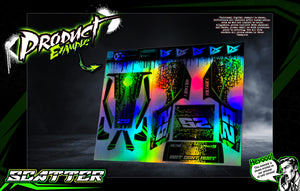 'Scatter' Customizable Wrap Skin Graphics Fits Traxxas Slash Mudboss Modified Dirt Oval - Darkside Studio Arts LLC.