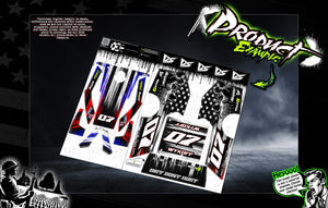 'POW' Customizable Wrap Skin Graphics Fits Traxxas Slash Mudboss Modified Dirt Oval - Darkside Studio Arts LLC.