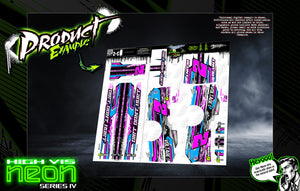 'Neon Series IV' High Vis Neon Customizable Decal Skin Kit For Salvas Mudboss / SE2 Sprint Traxxas Slash Dirt Oval Short Course Racing - Darkside Studio Arts LLC.