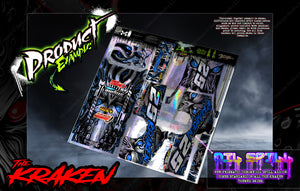 'The Kraken' Customizable Wrap Skin Graphics Fits GT Bodies Series Bandit, Mini-B, Mudboss, Late Model, Hackfab EDM - Darkside Studio Arts LLC.