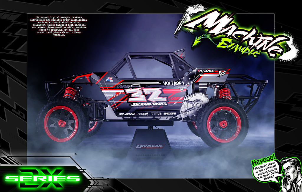 'Series 2x' Themed Wrap Fits Kraken RC® | SX5 Sidewinder | TSK | TSK-b | Vekta.5 | Vesla.5 | Darkside Studio Arts LLC.