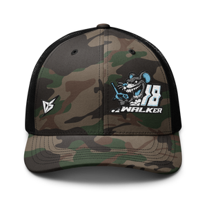 'Ready To Race' Dirt Oval RC Racing Custom Embroidered Snapback Camouflage Trucker Cap V1 - Darkside Studio Arts LLC.