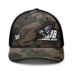 'Rat Attack' Dirt Oval RC Racing Custom Embroidered Snapback Camouflage Trucker Cap V2 - Darkside Studio Arts LLC.