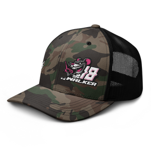 'Ready To Race' Dirt Oval RC Racing Custom Embroidered Snapback Camouflage Trucker Cap V2 - Darkside Studio Arts LLC.