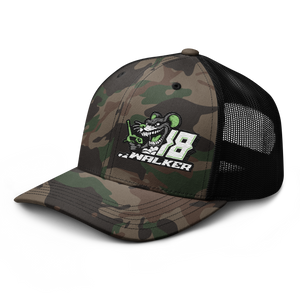 'Ready To Race' Dirt Oval RC Racing Custom Embroidered Snapback Camouflage Trucker Cap V3 - Darkside Studio Arts LLC.