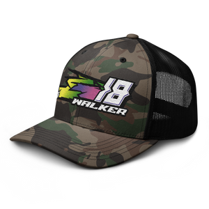 'Hyper' Dirt Oval RC Racing Custom Embroidered Snapback Trucker Cap - Darkside Studio Arts LLC.