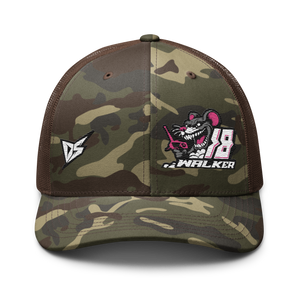 'Ready To Race' Dirt Oval RC Racing Custom Embroidered Snapback Camouflage Trucker Cap V2 - Darkside Studio Arts LLC.